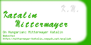 katalin mittermayer business card